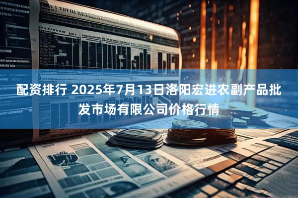 配资排行 2025年7月13日洛阳宏进农副产品批发市场有限公司价格行情